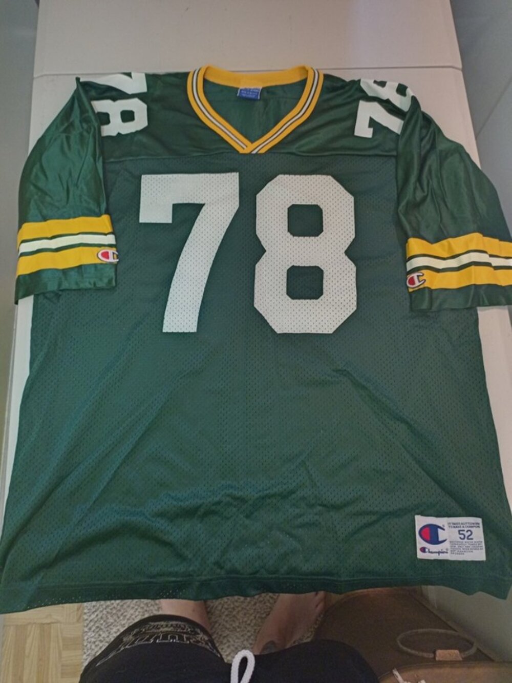 Vintage Champion Ross Verba Green Bay Packers NFL Football Jersey Adult XXL 52